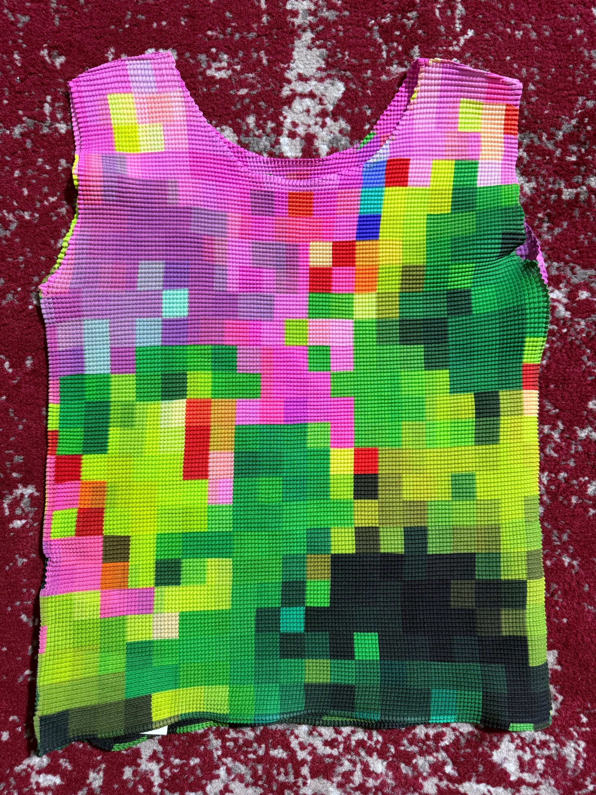 Issey Miyake Pleats Please SS14 Pixel Grid SAMPLE Top
