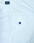 Needles Butterfly Logo White Tee