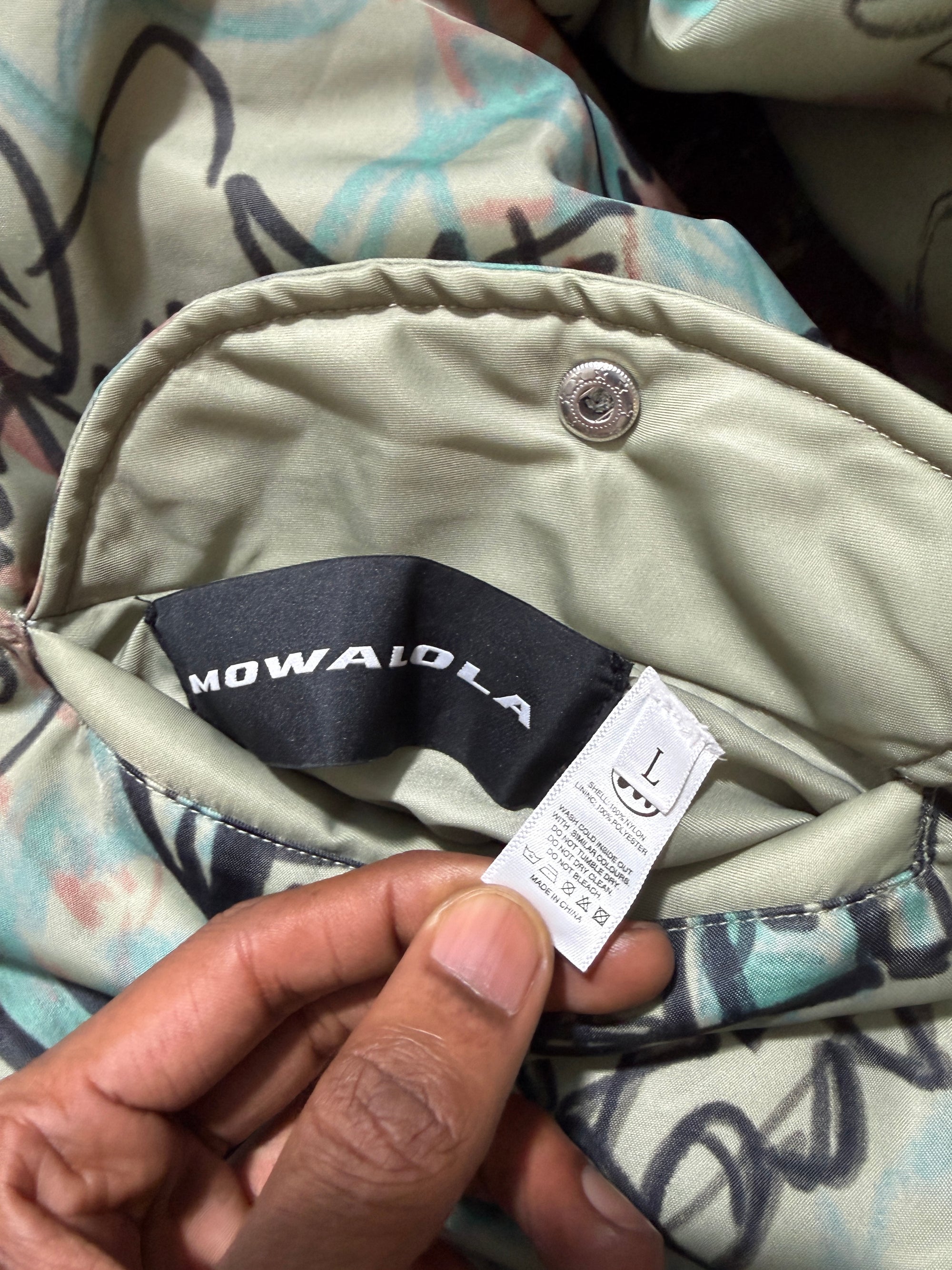 Mowalola Hooded Graffiti Bomber