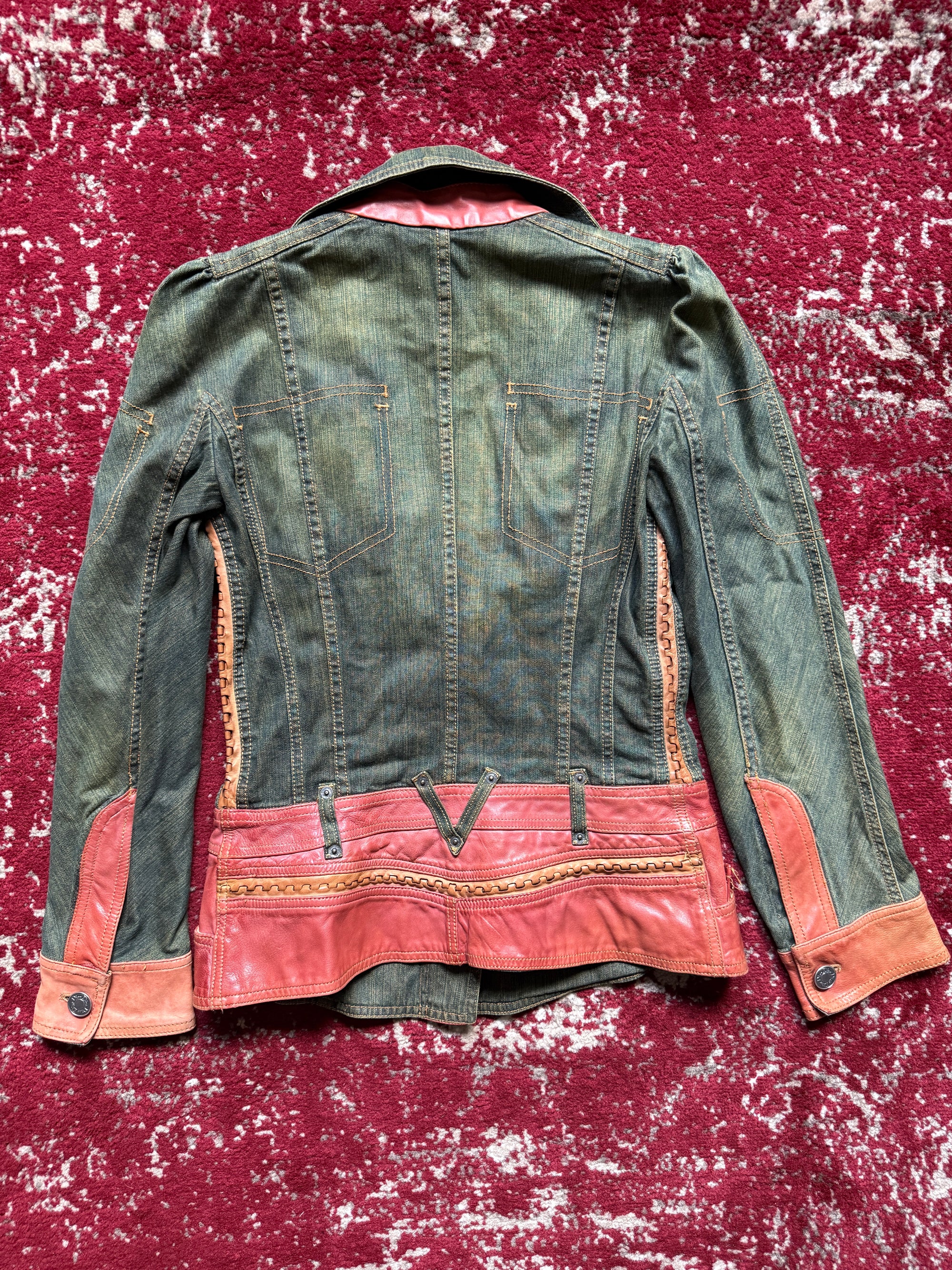 Christian Dior SS06 Denim &amp; Leather Jacket