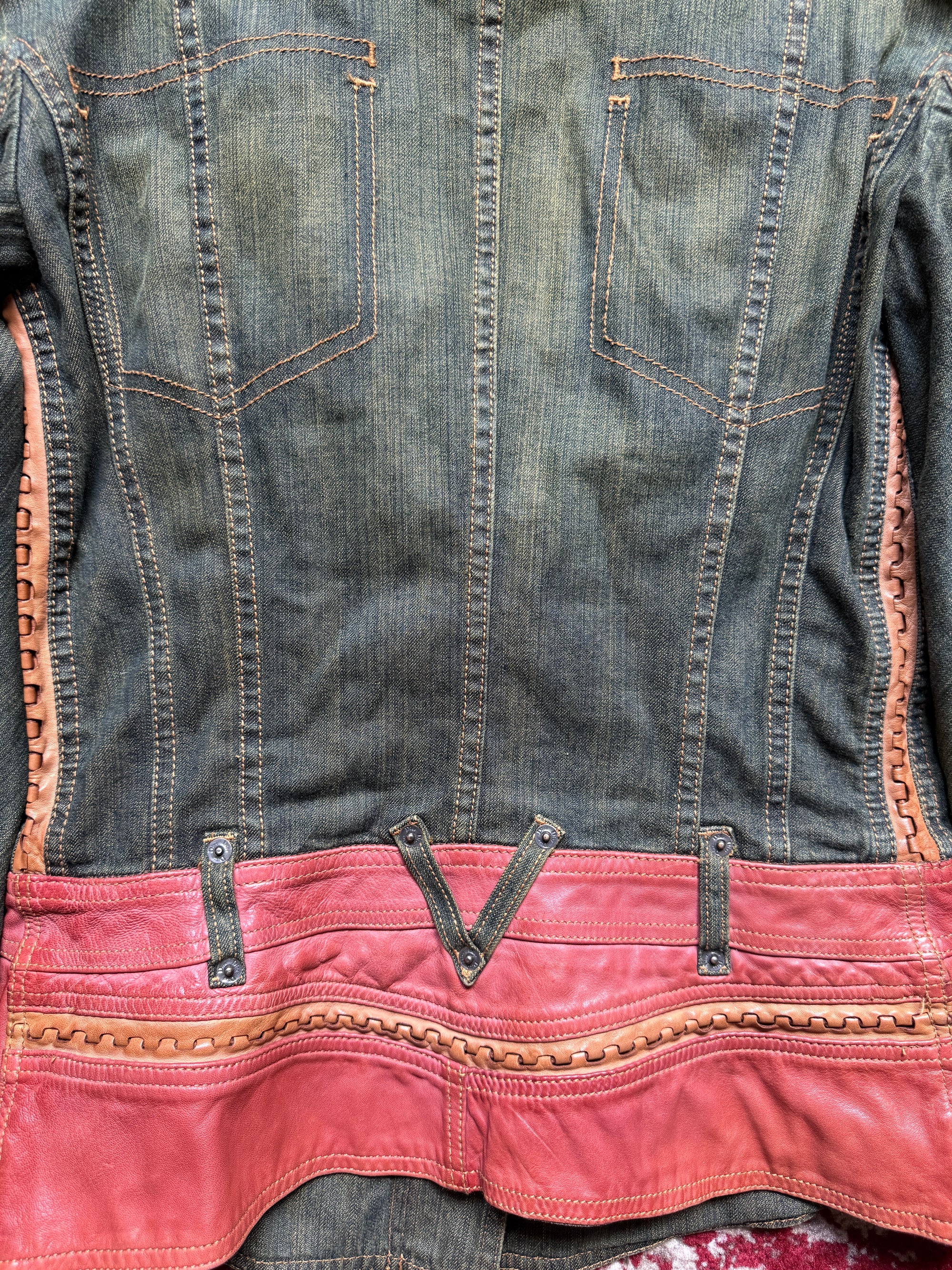 Christian Dior SS06 Denim &amp; Leather Jacket