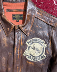 Avirex "Skull Angels" Type A2 Leather Bomber Jacket