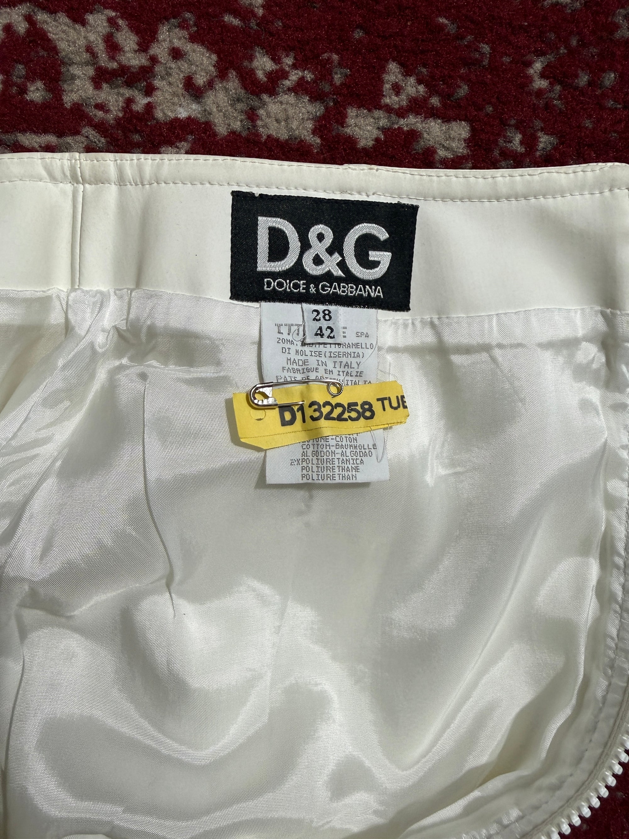 Dolce &amp; Gabbana Vintage Leather Mini Skirt